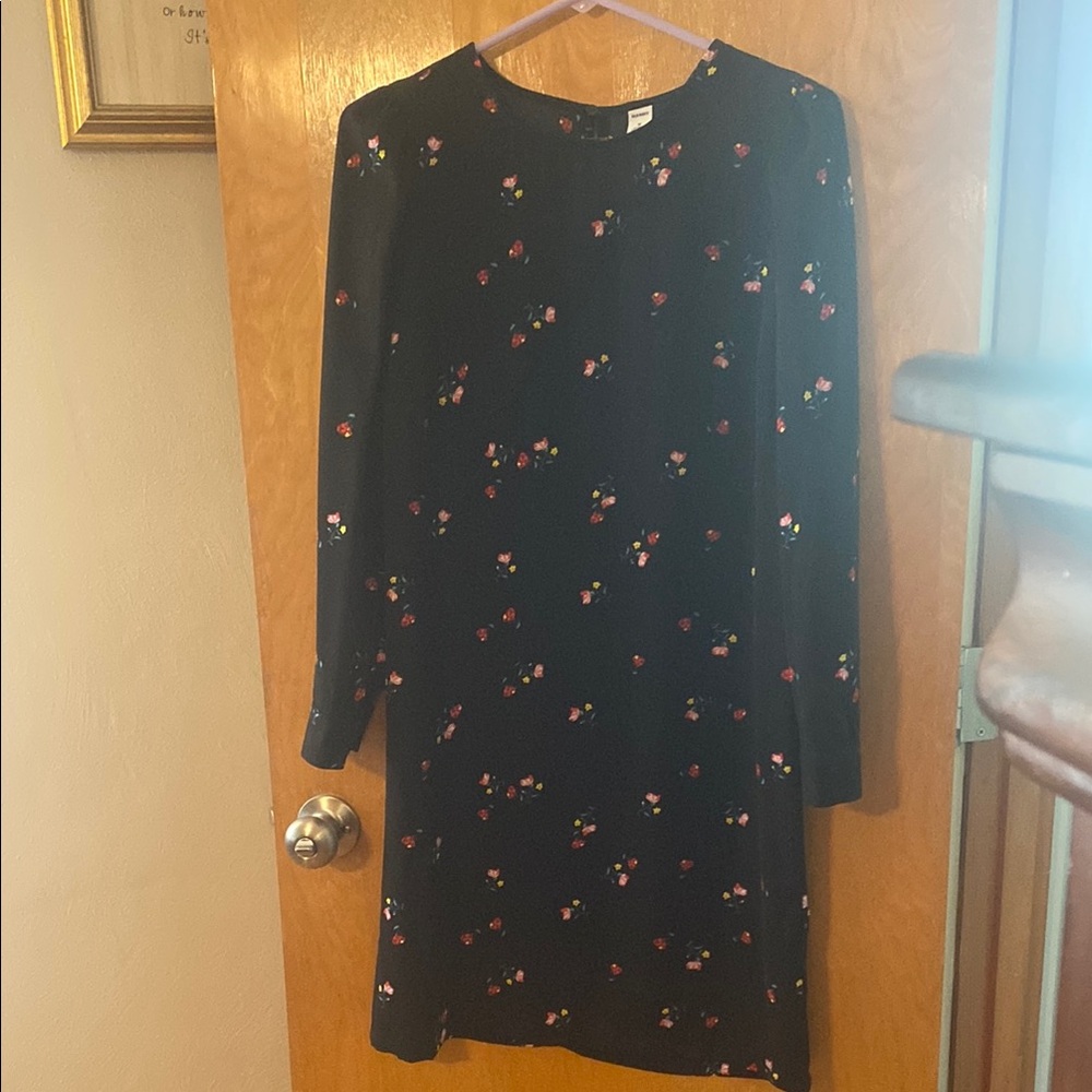 Floral Black Dress